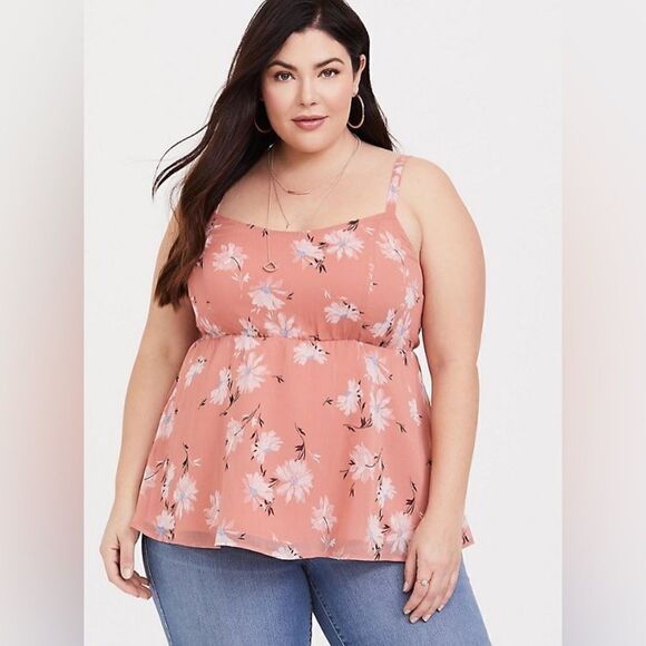 Torrid BABYDOLL CHIFFON CAMI - Picture 1 of 16